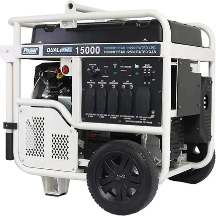 Pulsar PG15KVTWB 12000W/15000W Dual Fuel Portable Generator Electric Start New