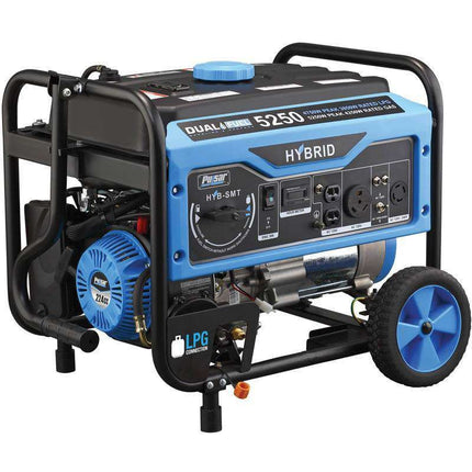 Pulsar PG5250B 5250W/4250W Dual Fuel Portable Generator Recoil Start New