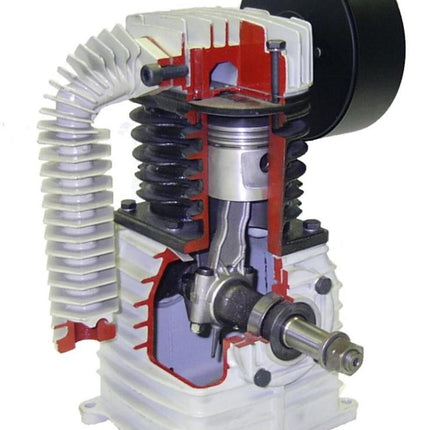 Rolair K17 Single-Stage Air Pump with Flywheel