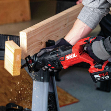 SKIL PWR CORE 20V Recip Saw – Brushless Motor, Cordless Cutting Tool (Battery & Charger Included)
