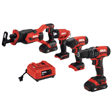 SKIL PWR CORE 20V 4-Tool Cordless Combo Kit