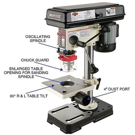 Shop Fox 8.5" 5-Speed Bench Drill Press