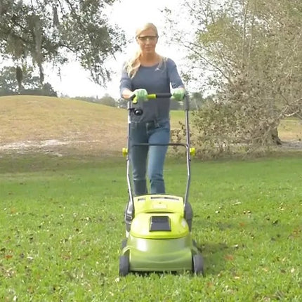 Sun Joe 14-Inch 5-Amp Cordless Battery-Powered Push Lawn Mower