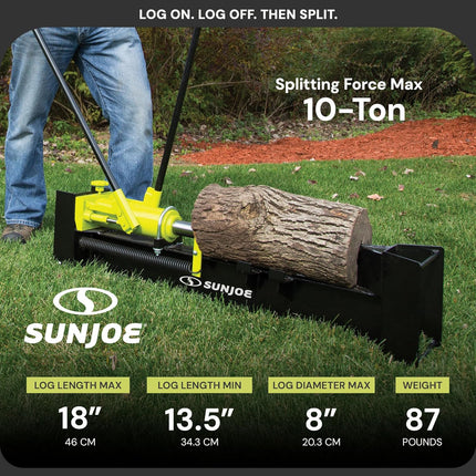 Sun Joe 10-Ton Electric Hydraulic Log Splitter