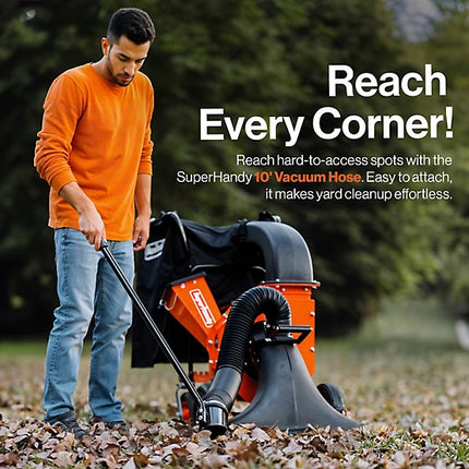 SuperHandy 209cc Commercial Grade Leaf Vacuum and Wood Chipper