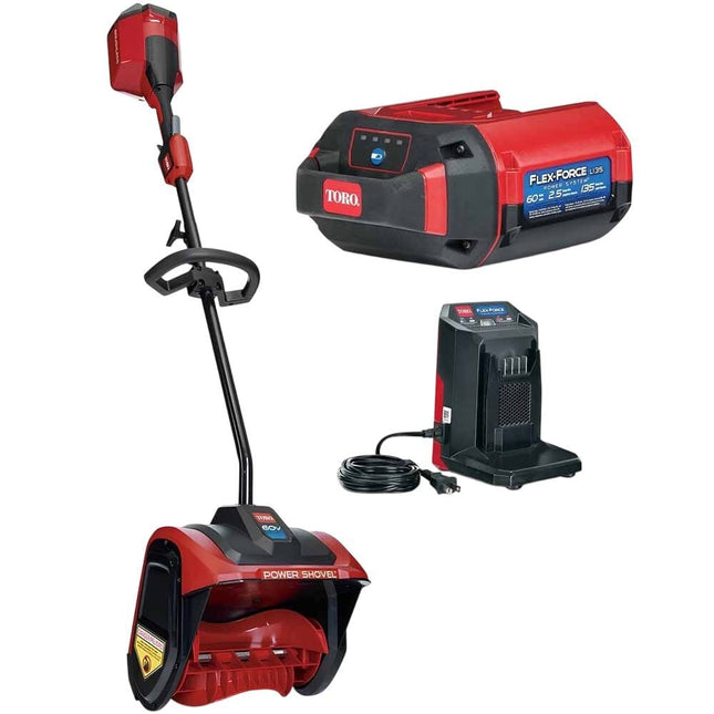 Toro FLEX FORCE 12" Power Shovel 60V Kit with 2.5Ah Battery