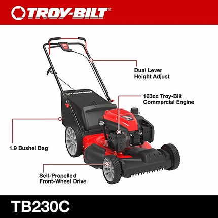 Troy-Bilt TB230 21-Inch 163cc Gas Push Lawn Mower