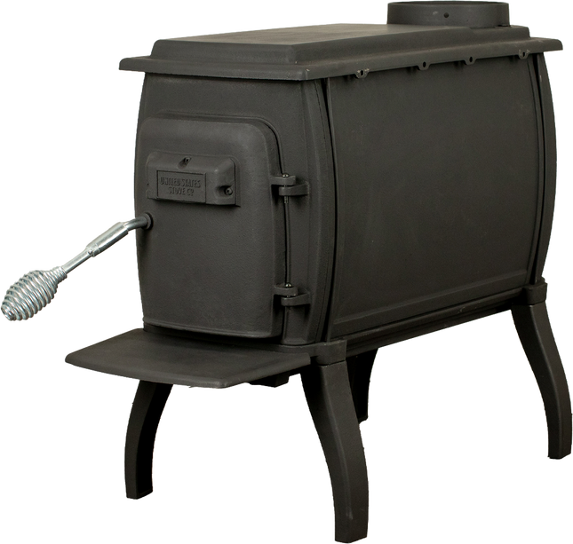 US Stove US1261E Basic Wood Stove 900 sq. ft. 54,000 BTU Cast Iron