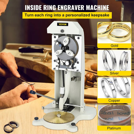 VEVOR Inside Ring Engraving Machine 1.5–2mm Manual Stamper
