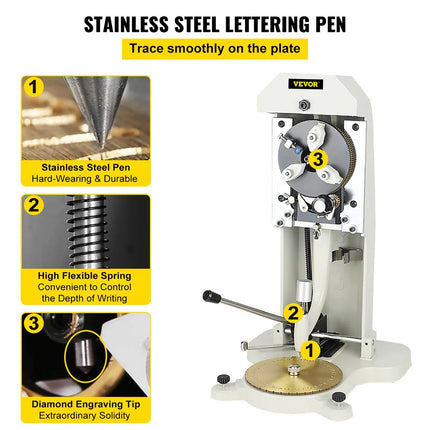 VEVOR Inside Ring Engraving Machine 1.5–2mm Manual Stamper