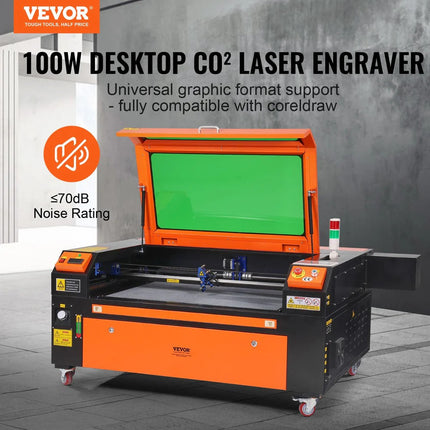 VEVOR 100W High-Speed CO2 Laser Cutter and Engraver 19.7 IPS