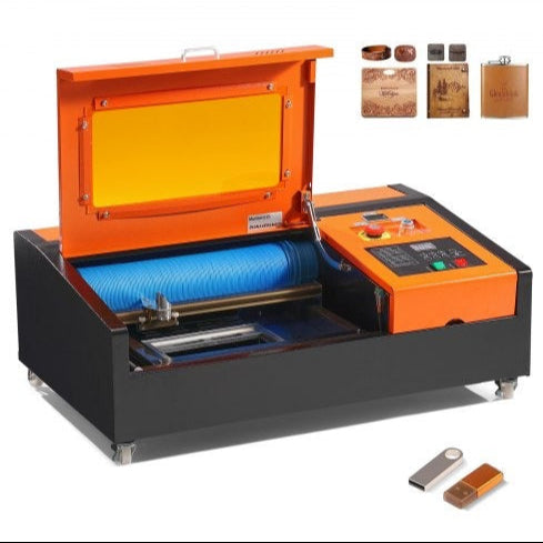 VEVOR 40W Compact CO2 Laser Cutter & Engraver 12x8 Work Area