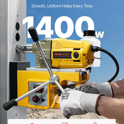 Vevor 1400W Magnetic Drill 40mm Capacity 800RPM