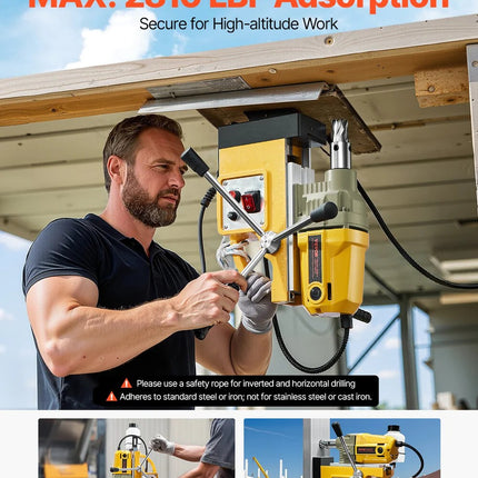 Vevor 1400W Magnetic Drill 40mm Capacity 800RPM
