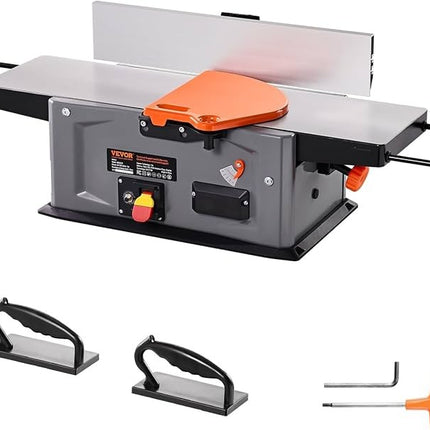 Vevor 8" Spiral Benchtop Jointer 2HP 10,000 RPM with 18-Blade Cutterhead