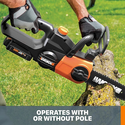 WORX 10-Inch 20V Lithium-Ion Cordless Pole Saw