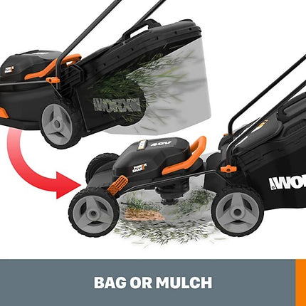 WORX 17-Inch 40V Cordless Lawn Mower