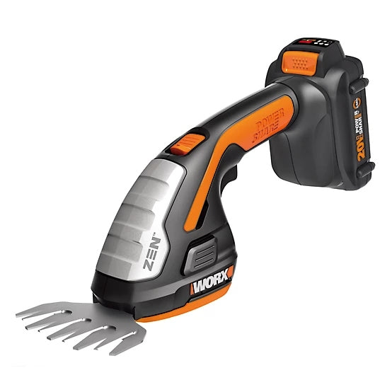 WORX 20V 4" Shear & 8" Shrubber Cordless Hedge Trimmer Kit