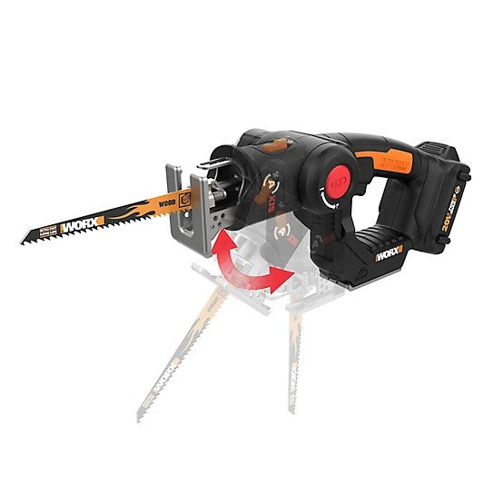 WORX 20V Cordless Axis Reciprocating & Jigsaw Tool