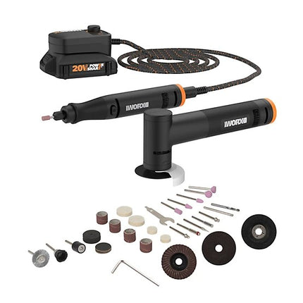 WORX MakerX 20V Rotary Tool & Grinder Power Share Kit