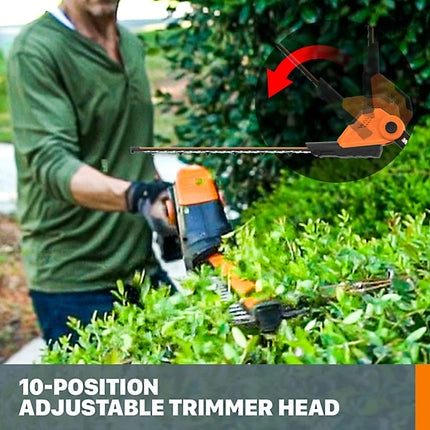 WORX Power Share 20V 20" Brushless Hedge Trimmer