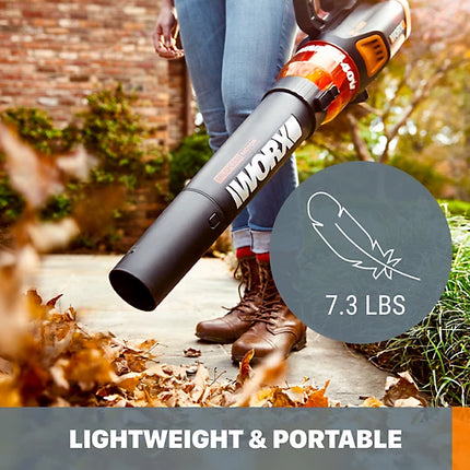 WORX 40V Cordless Leaf Blower - 80 MPH / 470 CFM (Battery & Charger Included)