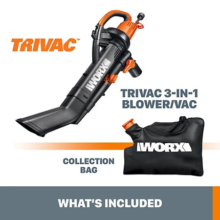 WORX TriVac WG505 Electric Leaf Blower