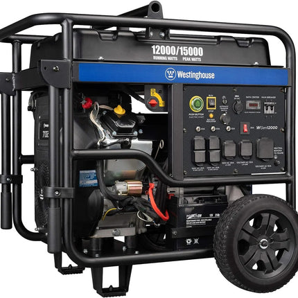 Westinghouse WGen12000c 12000W/15000W Gas Generator 50A Remote Start CO Sensor