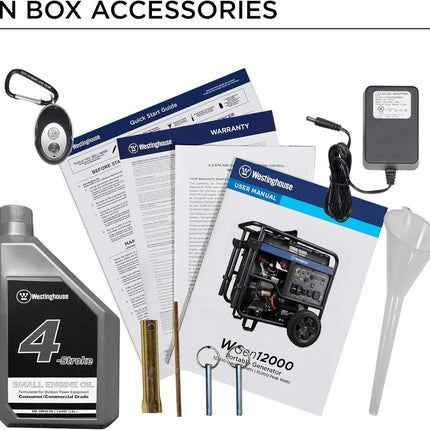 Westinghouse WGen12000c 12000W/15000W Gas Generator 50A Remote Start CO Sensor