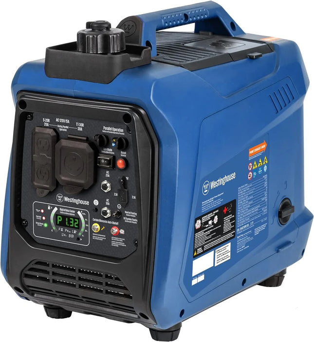 Westinghouse iGen2550c 2550W Gas Inverter Generator 30 Amp CO Sensor