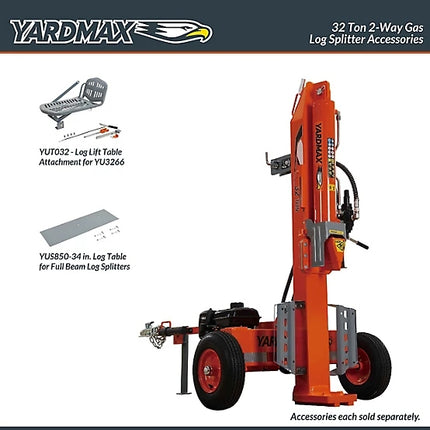 YARDMAX 32-Ton Dual-Action Log Splitter